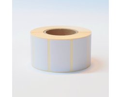 Blanco Stickers op rol 1000ex. 40x25mm wit