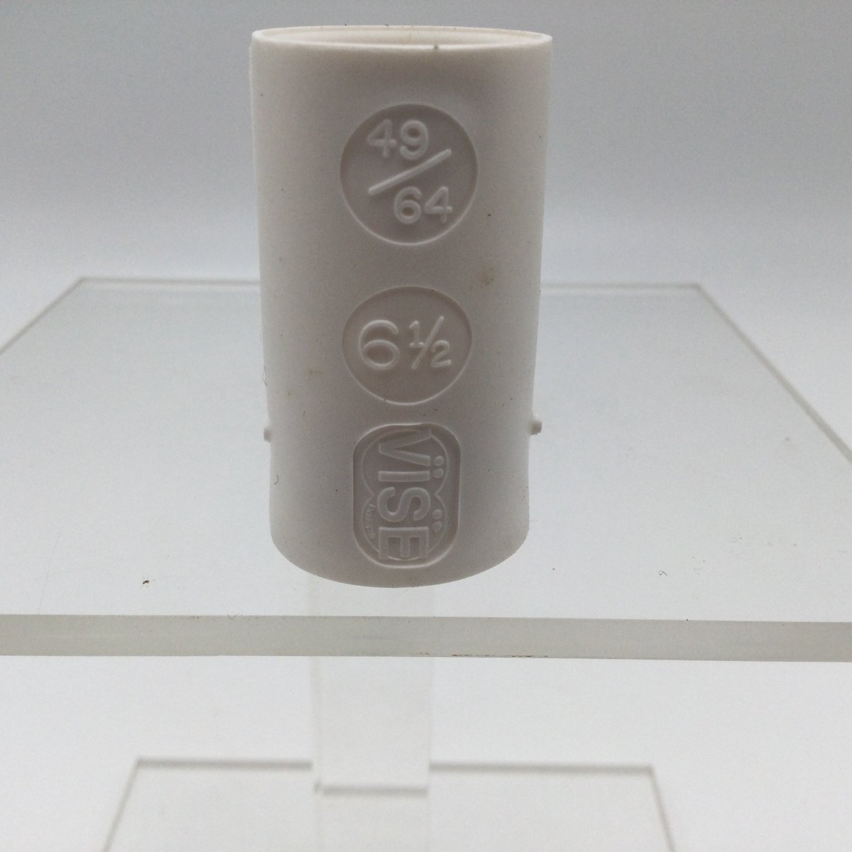 Bowling Bowlingbal vinger inserts, per 2 stuks, 'Vise powerlift / semi-grip inserts' , naar keuze powerlift of semi-grip, kleur wit, maat 49/64 , nr. 6,1/2, boormaat 7/8
