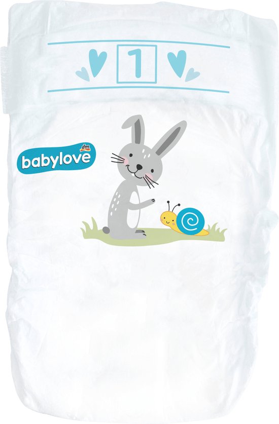 babylove Premium luiers maat 1, pasgeboren, 2-5 kg, 28 stuks | bol.com