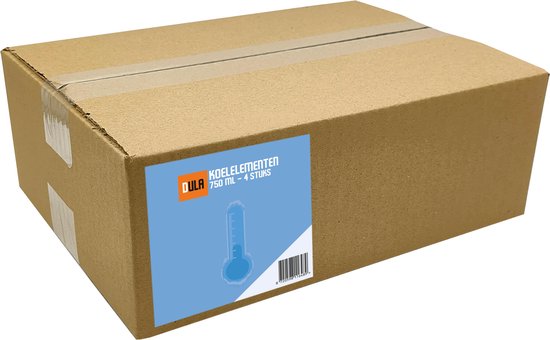 DULA Koelelementen - blauw - 4 stuks - 750 gram - 20x10,5x4cm van DULA — afbeelding 5
