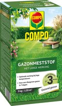 COMPO Gazonmeststof Lange Werking - milieuvriendelijke meststof - werking 100 dagen - doos 3 kg (120 m²)