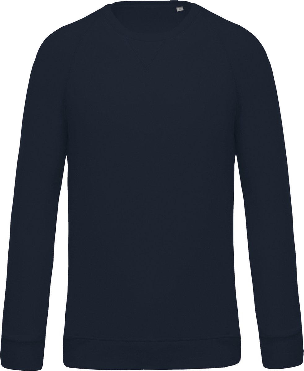 Biologische herensweater met ronde hals Kariban Donkerblauw - XL