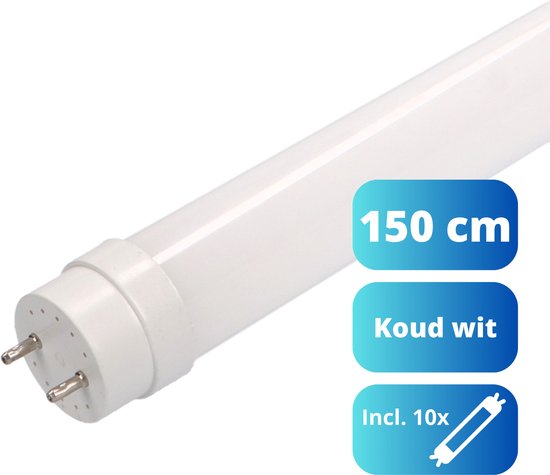 EasySave LED TL Buis 150 cm - T8 fitting - Koel wit licht - Gaat tot 15 jaar mee - 2520 lm - 10PACK