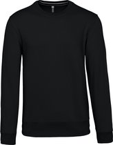 Unisex sweater met ronde hals Kariban Zwart - XXL