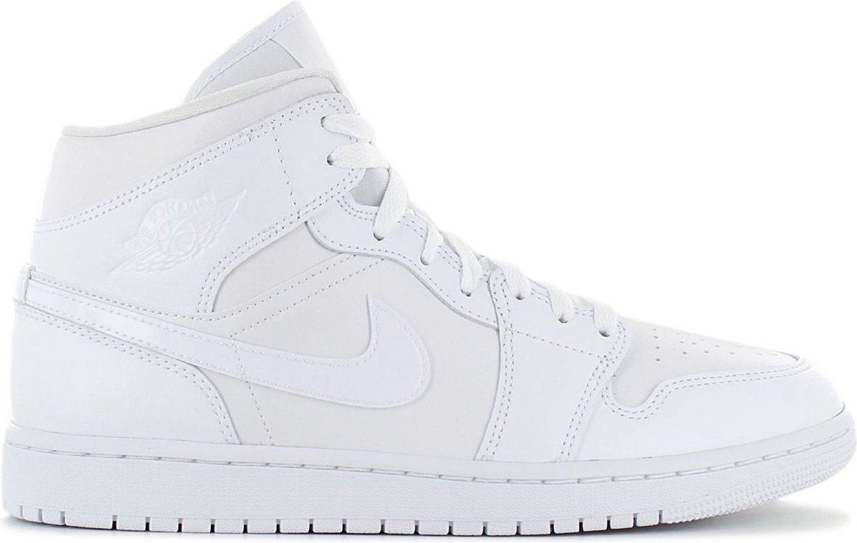 Air Jordan 1 Mid - Triple White - Sneakers Schoenen Leer Wit DV0991-111 - Maat EU 44 US 11.5