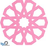 Trendy vilt onderzetter - Roze - 6 stuks - 10 x 10 cm - Tafeldecoratie - Glas onderzetter - Valentijn - Cadeau - Woondecoratie - Tafelbescherming - Onderzetters voor glazen - Keukenbenodigdheden - Woonaccessoires - Tafelaccessoires