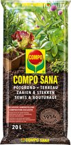 COMPO SANA Potgrond Zaaien & Stekken - voor een goede wortelontwikkeling - verzekert een gelijkmatige kieming - zak 20L