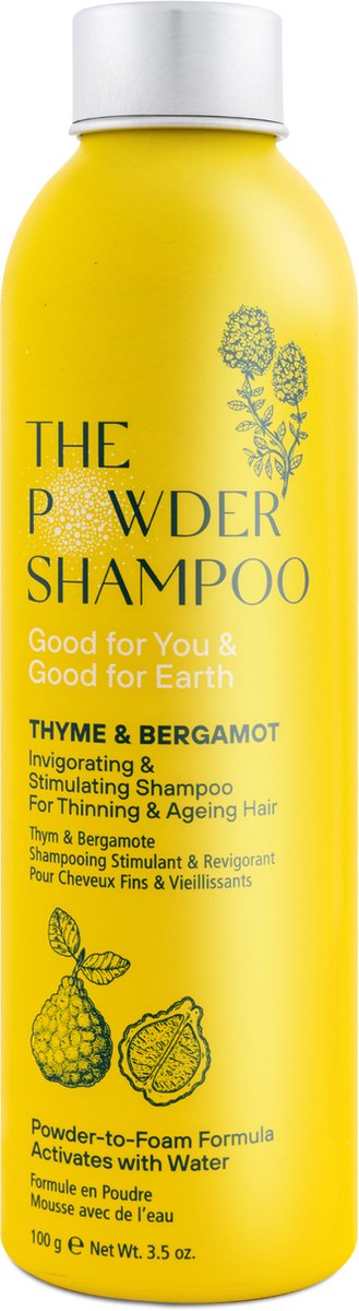 The Powder shampoo poeder shampoo vegan plasticfree haarverzorging versterkend en stimulerend