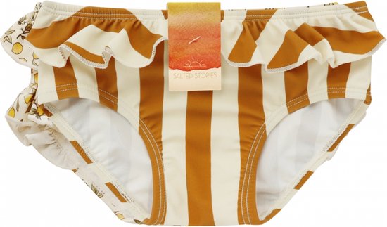 Zwembroekjes 2-pack Sophie golden abricot & bold stripes | Salted  Stories62-68 | bol.com