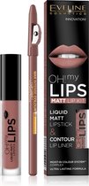 Eveline Cosmetics Oh My Lips Liquid Matt Lipstick&lip Liner No. 02 Milky Chocolate