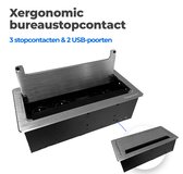 Prise de bureau Xergonomic - multiprise de bureau avec 2 prises et 2 ports  USB 