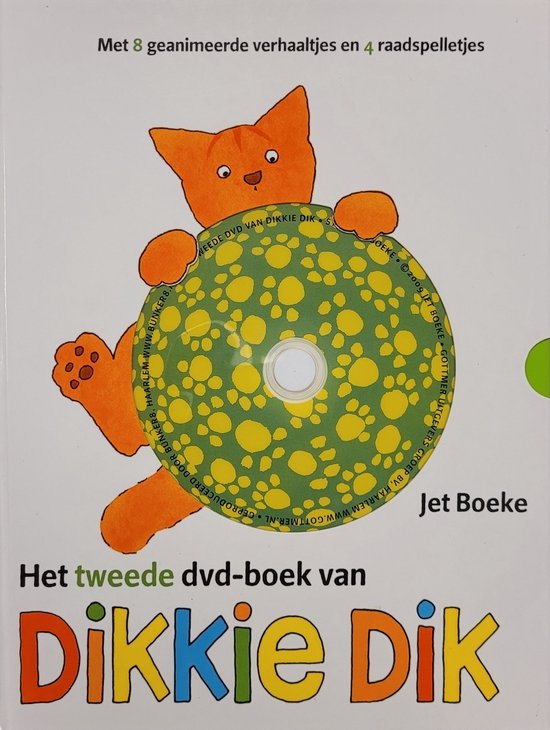 Cover van het boek 'Het tweede dvd-boek van Dikkie Dik' van Jet Boeke