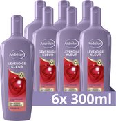 Andrélon Levendige Kleur Shampoo - 6 x 300 ml - Voordeelverpakking
