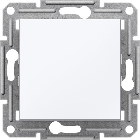 Schneider Electric Asfora Pushbutton Impulsdrukker Enkel - Wit