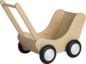 Van Dijk Toys houten Poppenwagen - Naturel (Kinderopvang kwaliteit)