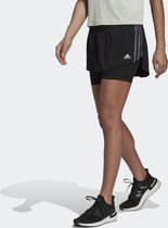 adidas Performance Run Icons 3-Stripes Hardloopskort - Dames - Zwart- L