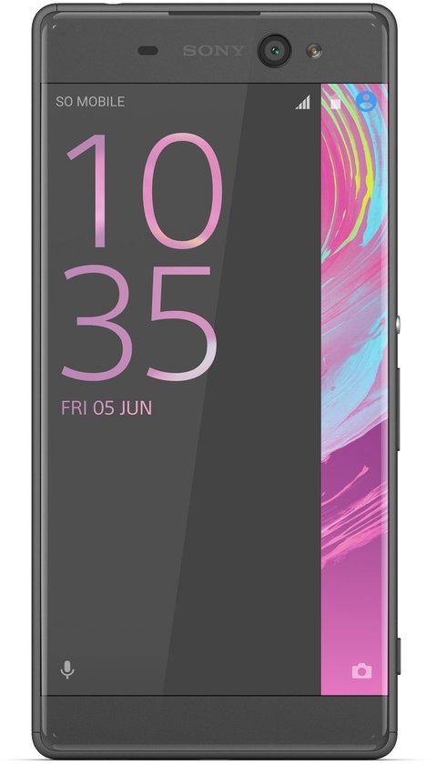 Sony Xperia XA Ultra smartphone 16GB zwart, 16MP frontcamera met flitser, 21,5MP achtercamera, OIS, lang batterijleven