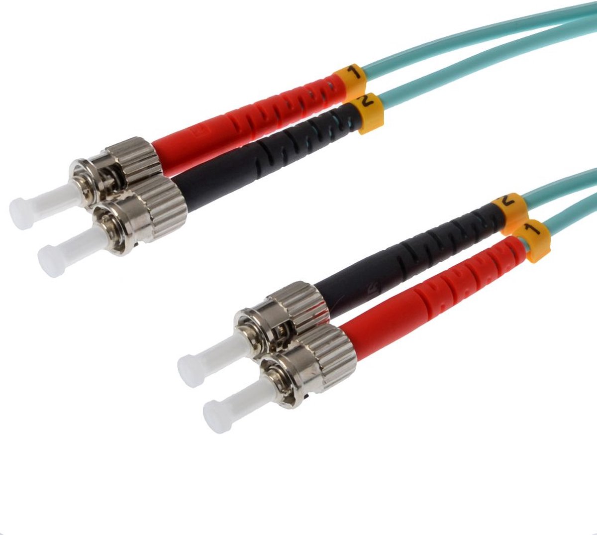 Helos 3m OM3 ST Glasvezel kabel Turkoois
