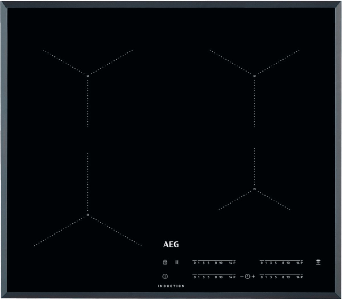 Bol.com AEG IKB64431FB - Hob2Hood - Inbouw inductie kookplaat aanbieding