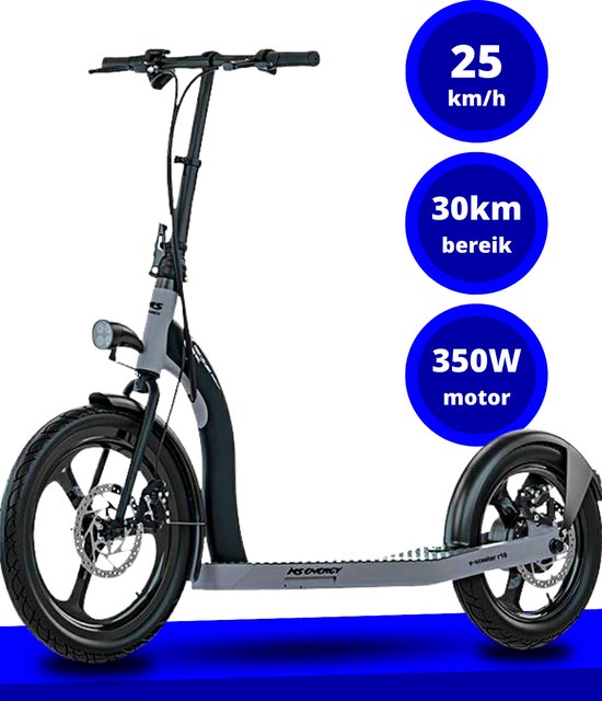 MS Energy r10 - Hybride elektrische step - Grote wielen - Vouwbaar - 25  km/h - 350W... | bol.com