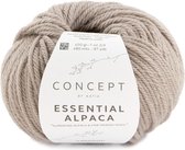 100 % natuurlijk Katia Essential Alpaca Garen Grijsbeige Kleurnr. 94 - alpaca wol - breigaren - breien - haken - sjaal breien - muts breien - debardeur breien - super zacht - garen - breiwol
