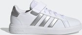 adidas Sportswear Grand Court Court Schoenen met Elastische Veters en Klittenband - Kinderen - Wit- 38