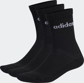 adidas Sportswear Linear Gevoerde Sokken 3 Paar - Unisex - Zwart - 40-42