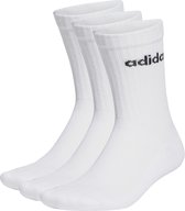 adidas Sportswear Linear Gevoerde Sokken 3 Paar - Unisex - Wit - 34-36