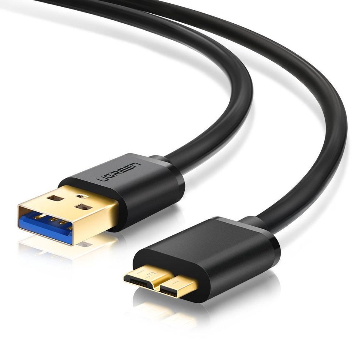 UGREEN USB naar Micro B Data en Laadkabel 10W 5Gbps 0.5M Zwart