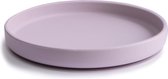 Mushie Silicone Bord Rond Met Zuignap | Soft Lilac