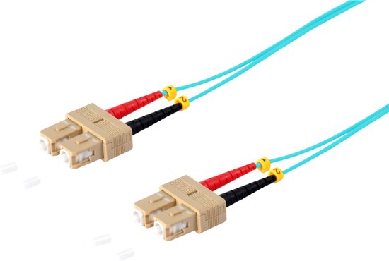S/CONN 77923/3 InfiniBand en Glasvezelkabel 3 m SC Turkoois