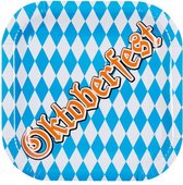 Oktoberfest thema bordjes 24 stuks 25 cm van karton - Feestartikelen, Wegwerp, Themafeest, Apres ski, Verjaardag