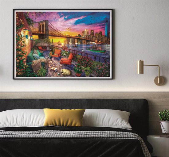 Clementoni - Puzzle High Quality Collection Manhattan Balcony Sunset - 3000 pièces - 33552