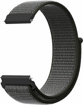 By Qubix Garmin Forerunner 55 / 245 / 645 - Bracelet Sport Loop - Vert foncé avec bracelet gris