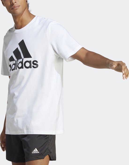 adidas Sportswear Essentials Big Jersey Big Logo T-shirt - Heren - Wit- L