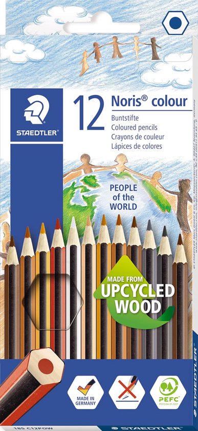 Staedtler kleurpotlood Noris Club People Of The World 12 kleurpotloden - Beige Potloden - Beige Kleurpotloden - Skincolor Potloden
