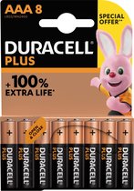 Batterij duracell plus aaa 8st promo - 10 stuks