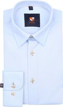 Suitable - Overhemd 261-2 Lichtblauw - Heren - Maat 42 - Slim-fit