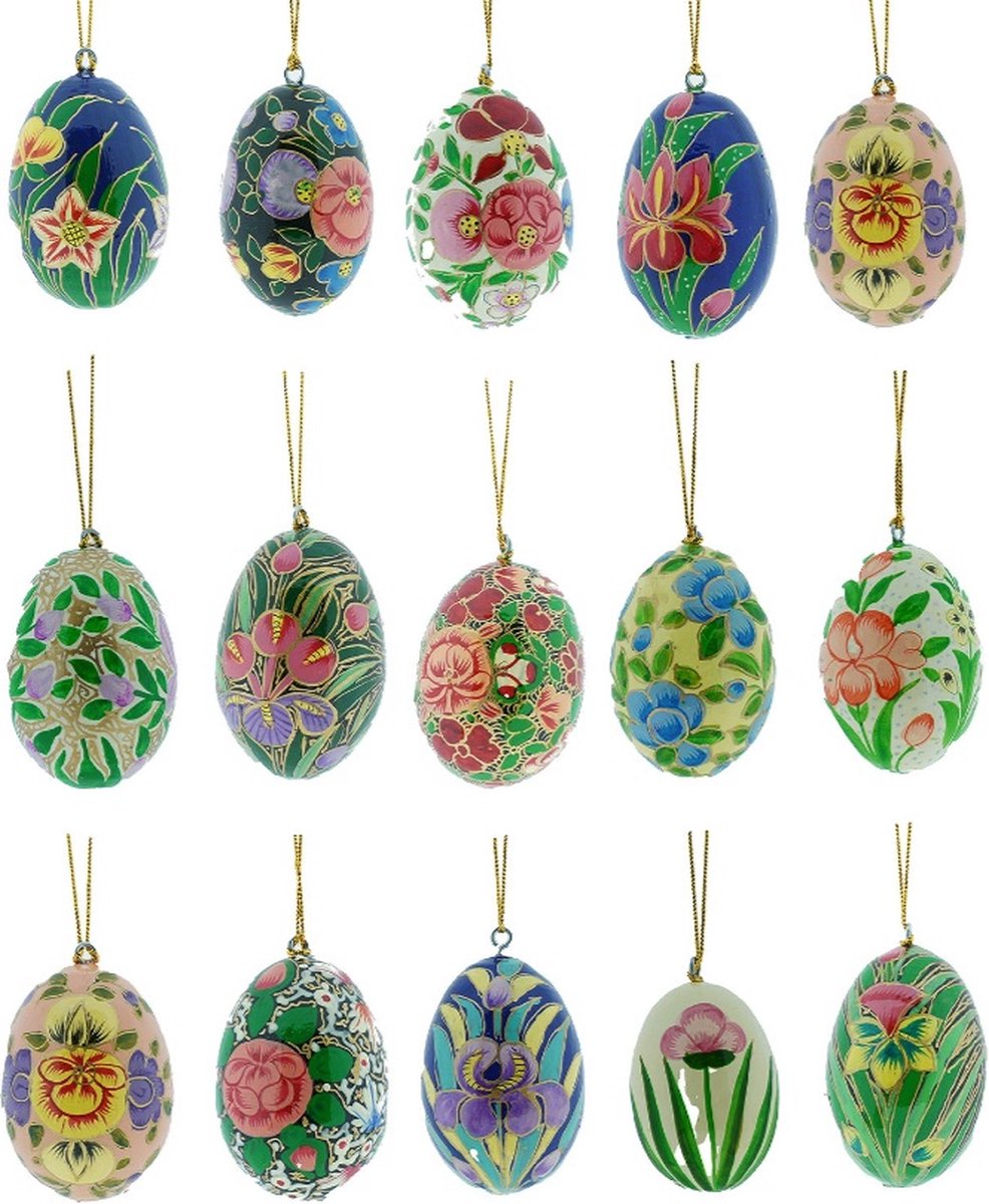 Home Society - Paaseieren - Ornament Xo Multi - Maat L - 5 stuks