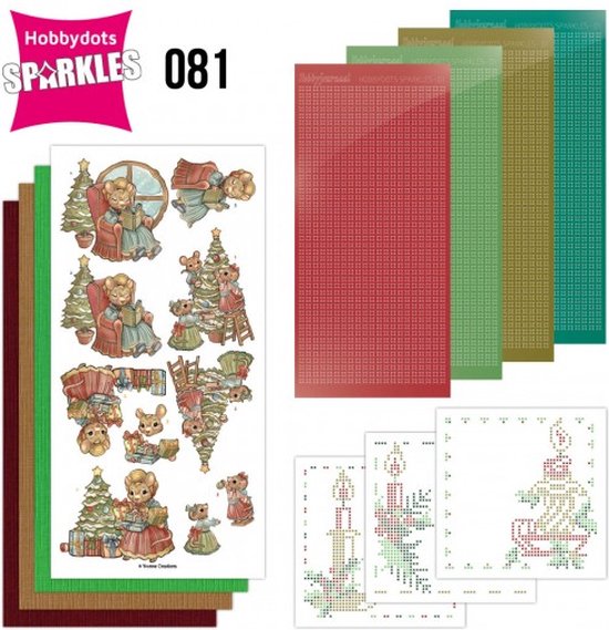 Sparkles Set 81 Yvonne Creations Decorating bol