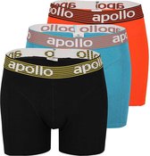 Apollo - Boxershort heren tangerine - 3-Pack - Maat XL - Heren boxershort - Ondergoed heren - boxershort multipack - Boxershorts heren