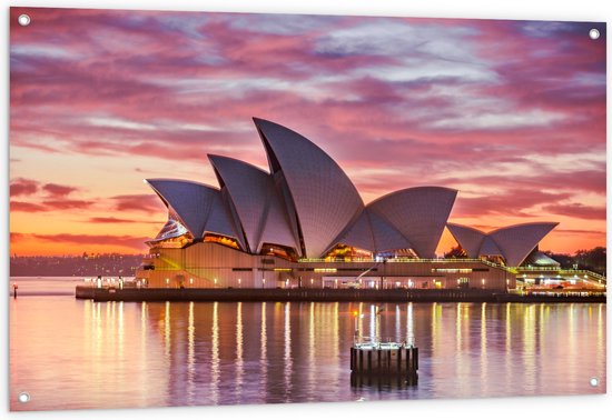 Tuinposter – Sydney Opera House - Australië - 120x80 cm Foto op Tuinposter (wanddecoratie voor buiten en binnen)