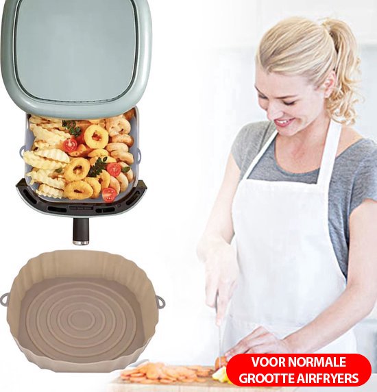 Plaque de cuisson en Siliconen Consumerce® Premium pour AirFryers Marron, Accessoires