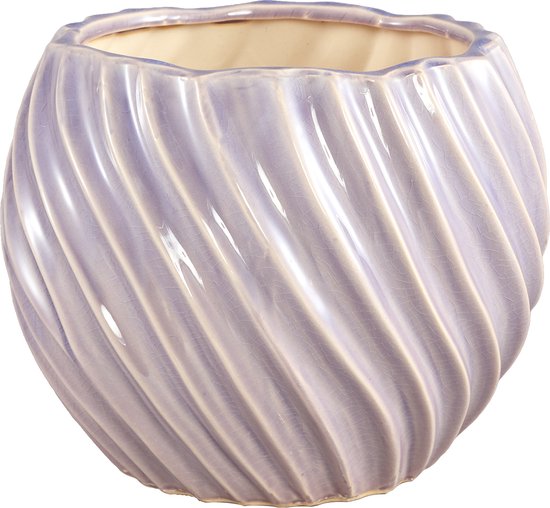 PTMD Bloempot Nudi - 22x22x17 cm - Keramiek - Paars