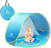 Needventure Baby Speeltent - Pop Up Tent - Zwembad Strandtent - Windscherm Strand - Camping Strandtentje - Speeltent - Blauw