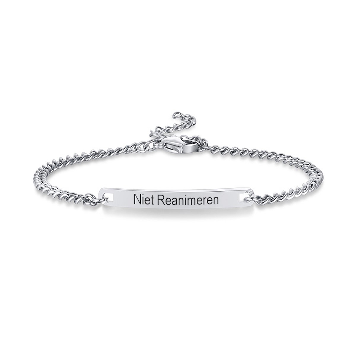 Gegraveerde Niet Reanimeren Armband - Niet Reanimeren Penning - Do Not  Resuscitate -... | bol.com