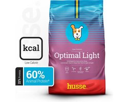 Husse Optimal Light - Hondenvoer Droog, Hondenbrokken, Droogvoer, Hondenvoeding - 2 x 7 kg