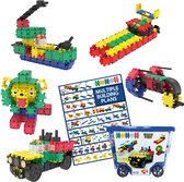 Clics bouwblokken– DUURZAAM SPEELGOED gemaakt van GERECYCLEERDE kunststof- bouwset 20 in 1 - speelgoed 4,5,6,7,8 jaar jongens en meisjes- educatief speelgoed- Montessori speelgoed- constructie speelgoed