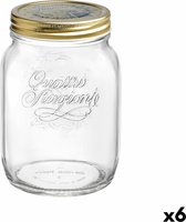 Voedselopslagcontainer Bormioli Rocco Quattro Stagioni Transparant Glas (2 L) (6 Stuks)