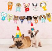 Akyol - Hondenslinger | decoratie dierendag | hond | dieren | slinger - kinderfeest - vlaggenlijn honden -puppy vlaggenlijn - Feest - dieren